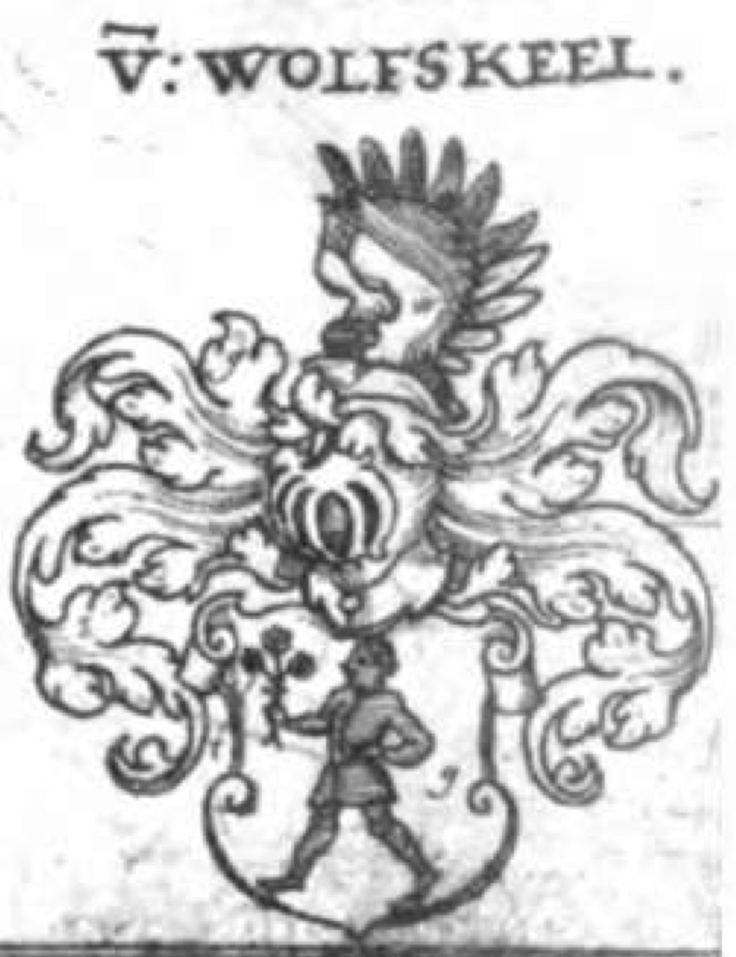 The von Wolfskeel crest (1612)